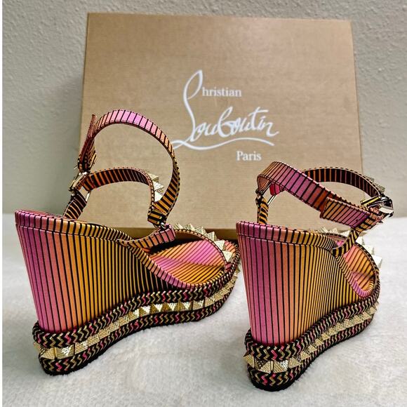 CHRISTIAN LOUBOUTIN PYRACLOU After Sun Size EU 40 / US 10 - Picture 6 of 9